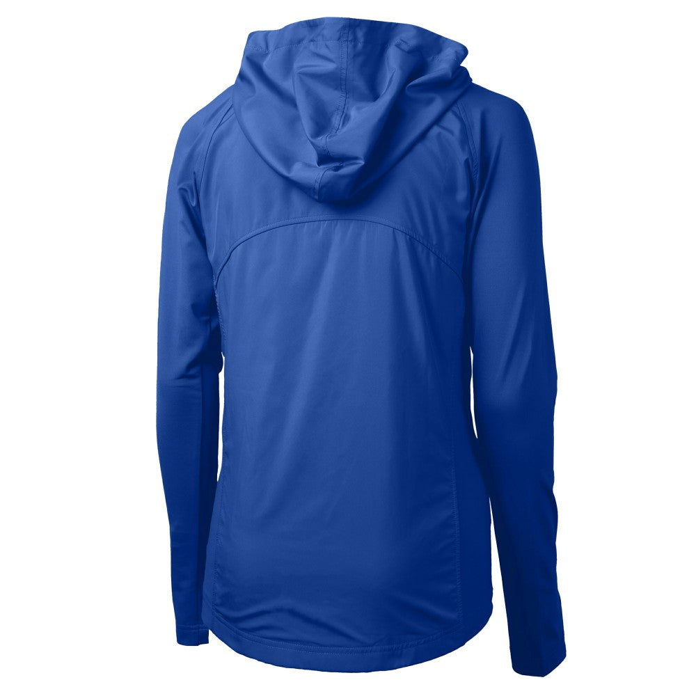 Los Angeles Dodgers Cutter & Buck Women's  Adapt Eco Knit Hybrid Recycled Full-Zip Hoodie - Royal