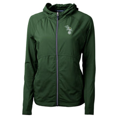 Athletics Cutter & Buck Women's Adapt Eco Knit Hybrid Recycled Full-Zip Hoodie - Green