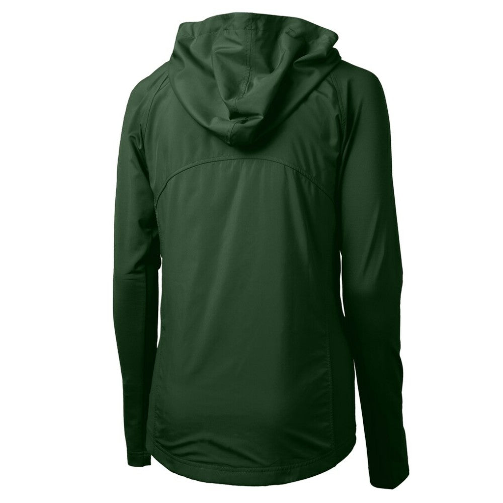 Athletics Cutter & Buck Women's Adapt Eco Knit Hybrid Recycled Full-Zip Hoodie - Green