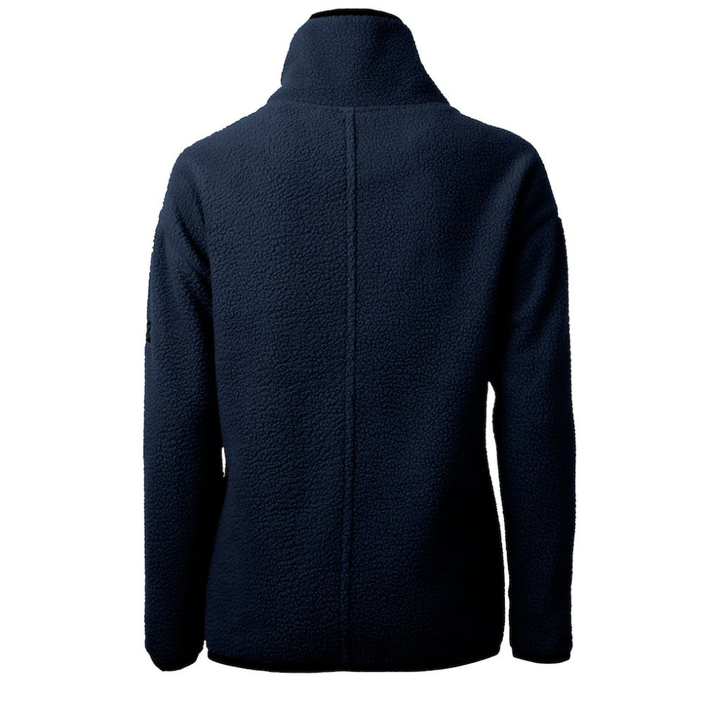 Chicago Cubs Cutter & Buck Women's Cooperstown Collection Cascade Eco Sherpa Fleece Half-Zip Pullover Jacket - Navy