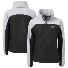 San Francisco Giants Cutter & Buck Women's  Charter Eco Recycled Half-Zip Anorak Jacket - Black