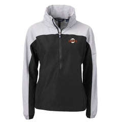 San Francisco Giants Cutter & Buck Women's  Charter Eco Recycled Half-Zip Anorak Jacket - Black