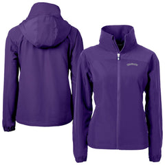 Colorado Rockies Cutter & Buck Women's Charter Eco Recycled Full-Zip Jacket - Purple
