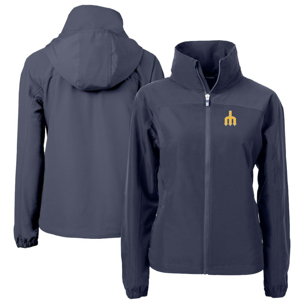Seattle Mariners Cutter & Buck Women's  Charter Eco Recycled Full-Zip Jacket - Navy