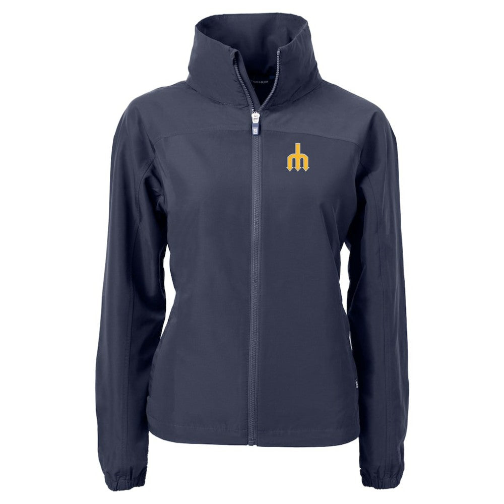 Seattle Mariners Cutter & Buck Women's  Charter Eco Recycled Full-Zip Jacket - Navy