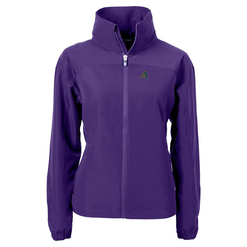 Arizona Diamondbacks Cutter & Buck Women's Charter Eco Recycled Full-Zip Jacket - Purple