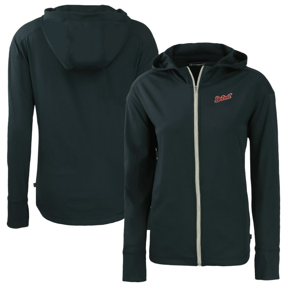 Detroit Tigers Cutter & Buck Women's  Daybreak Eco Recycled Full-Zip Hoodie Jacket - Navy