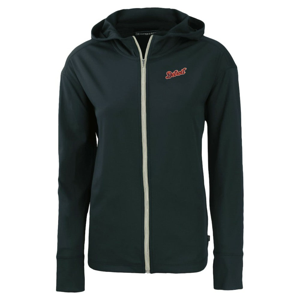 Detroit Tigers Cutter & Buck Women's  Daybreak Eco Recycled Full-Zip Hoodie Jacket - Navy