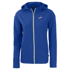 Los Angeles Dodgers Cutter & Buck Women's  Daybreak Eco Recycled Full-Zip Hoodie Jacket - Royal