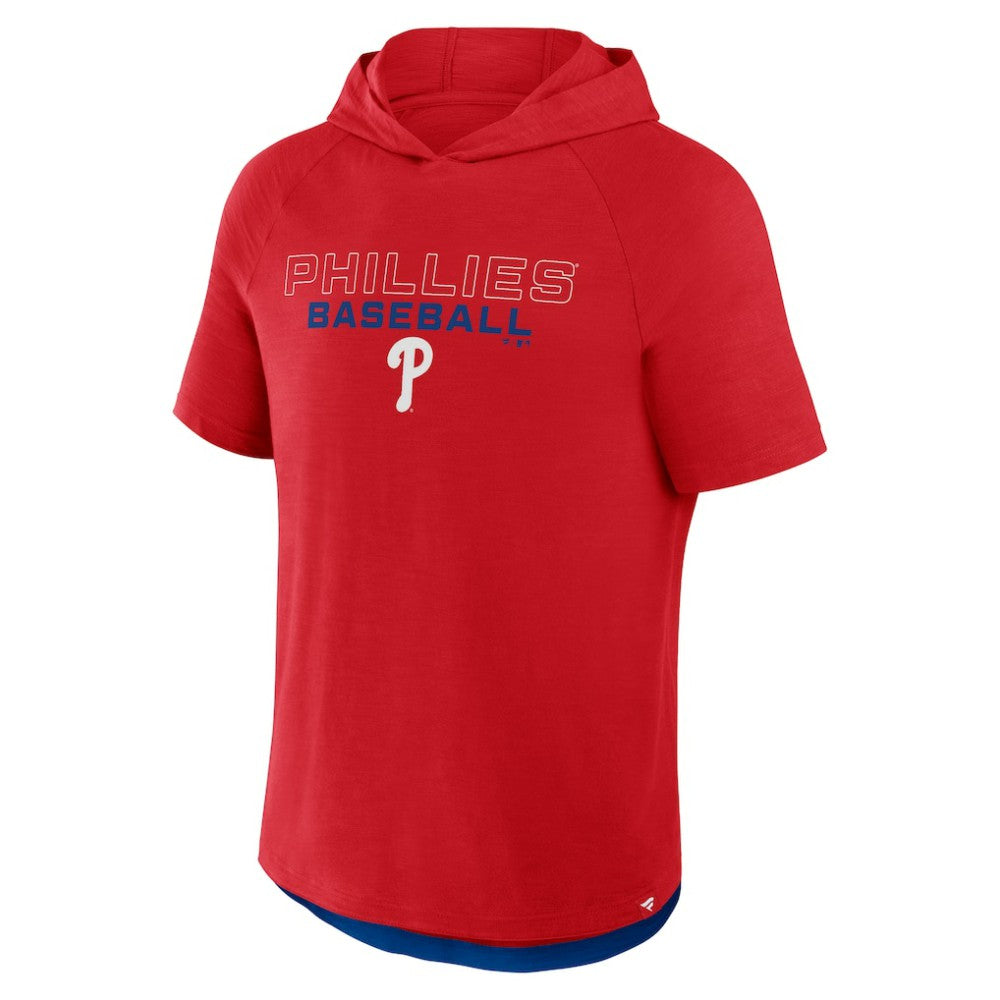 Philadelphia Phillies Clubhouse Optimal Play Raglan Hoodie T-Shirt - Red