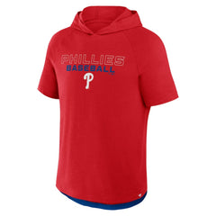Philadelphia Phillies Clubhouse Optimal Play Raglan Hoodie T-Shirt - Red