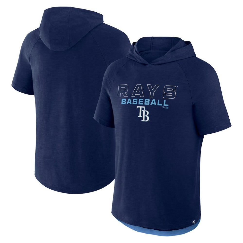 Tampa Bay Rays Clubhouse Optimal Play Raglan Hoodie T-Shirt - Navy