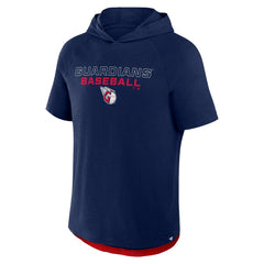 Cleveland Guardians Clubhouse Optimal Play Raglan Hoodie T-Shirt - Navy