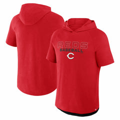 Cincinnati Reds Clubhouse Optimal Play Raglan Hoodie T-Shirt - Red