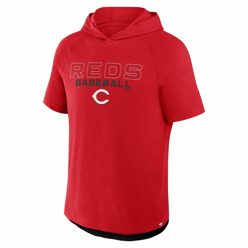 Cincinnati Reds Clubhouse Optimal Play Raglan Hoodie T-Shirt - Red