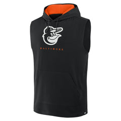 Baltimore Orioles Fire Speed Sleeveless Pullover Hoodie - Black