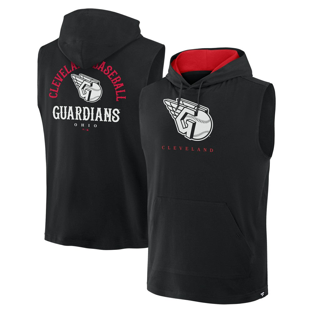 Cleveland Guardians Fire Speed Sleeveless Pullover Hoodie - Black