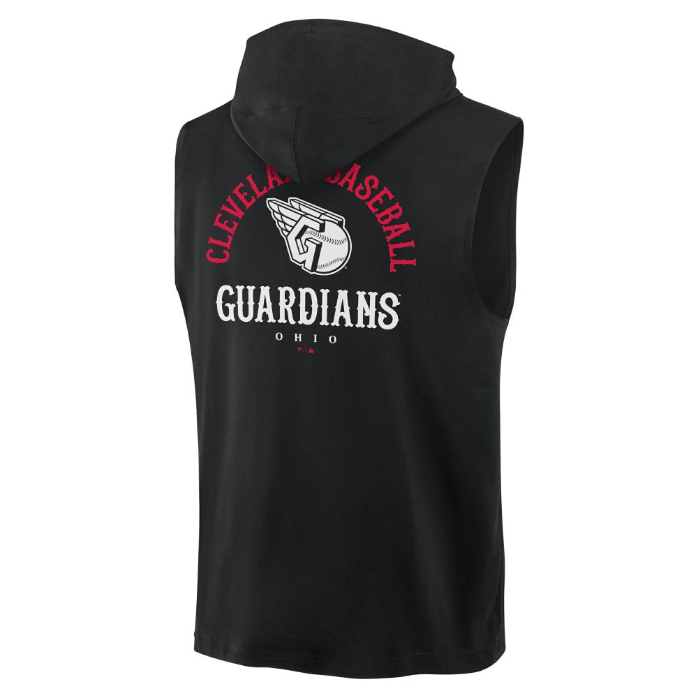 Cleveland Guardians Fire Speed Sleeveless Pullover Hoodie - Black