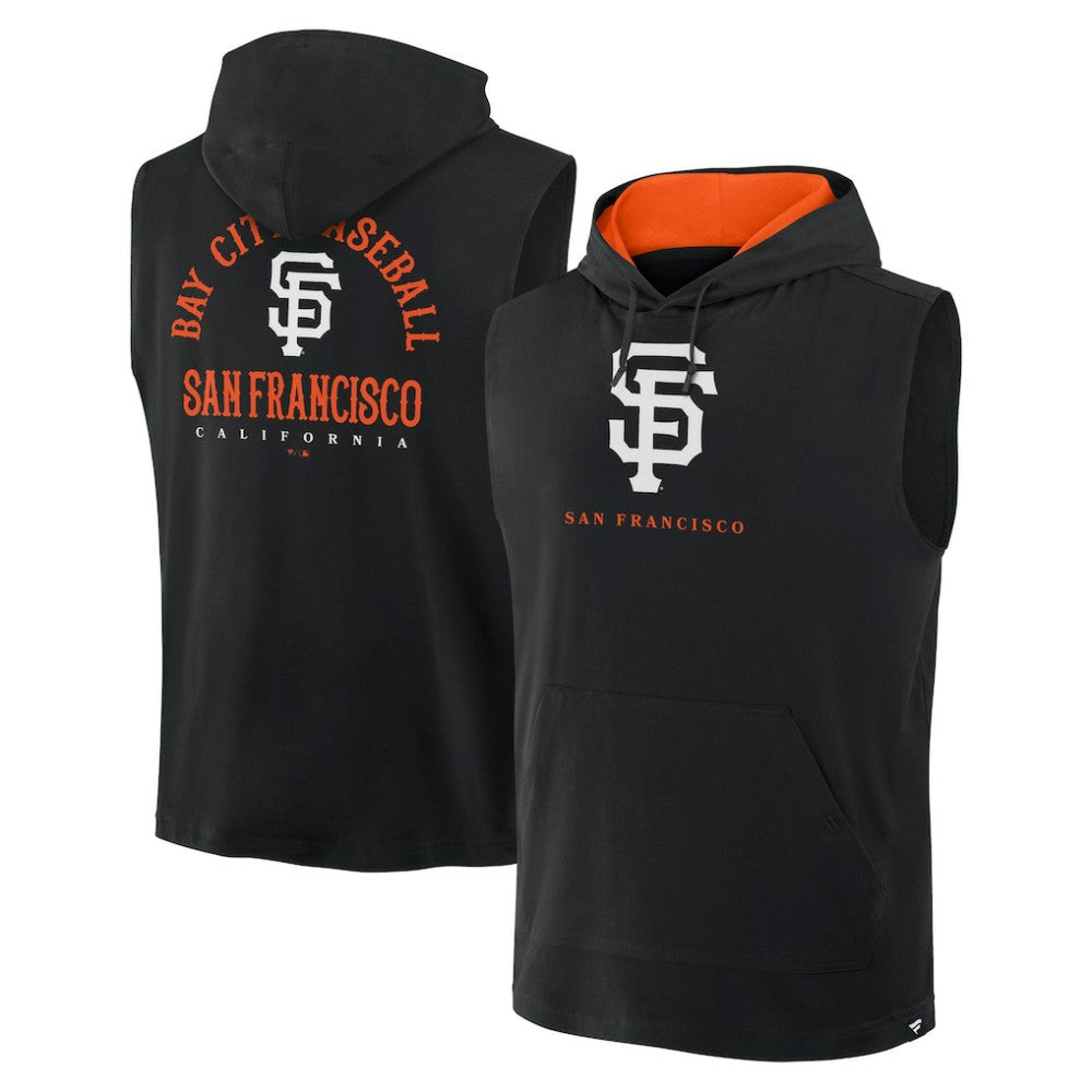 San Francisco Giants Fire Speed Sleeveless Pullover Hoodie - Black