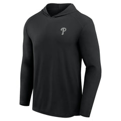 Philadelphia Phillies Front Office Power Mono Long Sleeve Hoodie T-Shirt - Black
