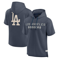 Los Angeles Dodgers Elements Future Ground Lettering Short Sleeve Pullover Hoodie - Blue