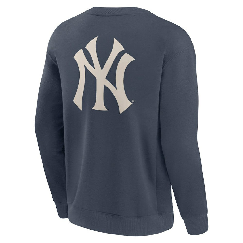 New York Yankees Elements Future Ground Lettering Pullover Sweatshirt - Blue