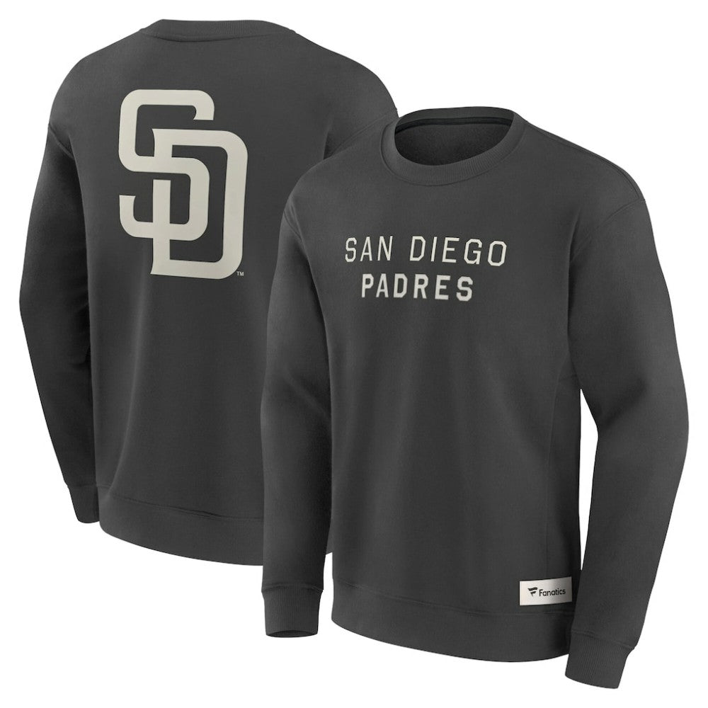 San Diego Padres Elements Future Ground Lettering Pullover Sweatshirt - Charcoal