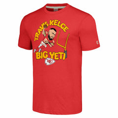Travis Kelce Kansas City Chiefs Homage Unisex Caricature Player Tri-Blend T-Shirt - Red discount
