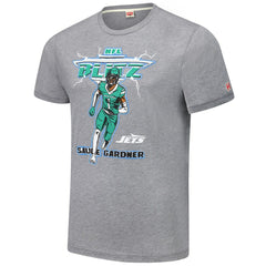 Ahmad Sauce Gardner New York Jets Homage Unisex NFL Blitz Player Tri-Blend T-Shirt - Heathered Gray sale