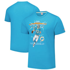 Dan Marino Miami Dolphins Homage Unisex NFL Blitz Retired Player Tri-Blend T-Shirt - Heathered Aqua online