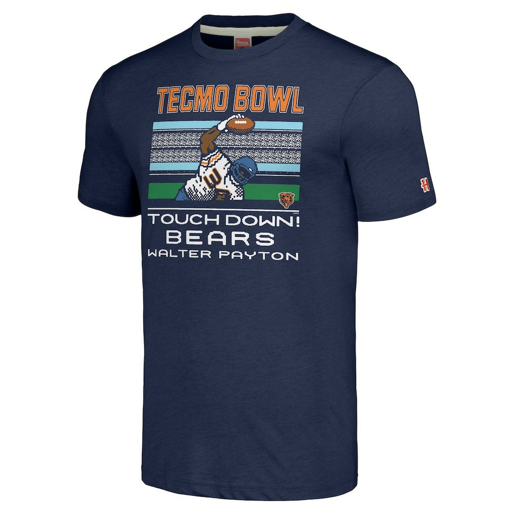 Walter Payton Chicago Bears Homage Unisex Tecmo Bowl Retired Player Graphic Tri-Blend T-Shirt - Navy discount
