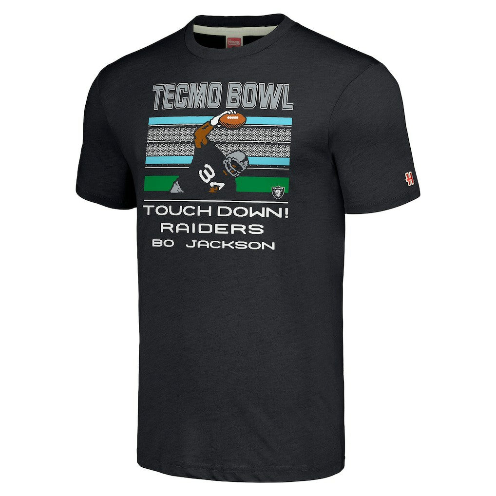 Bo Jackson Las Vegas Raiders Homage Unisex Tecmo Bowl Retired Player Graphic Tri-Blend T-Shirt - Charcoal online