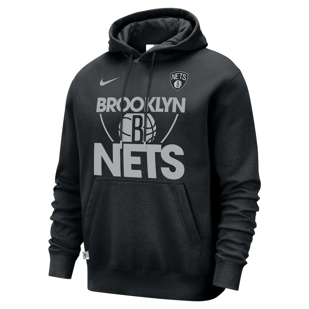 Brooklyn Nets Courtside Club Pullover Hoodie - Black | Nike online