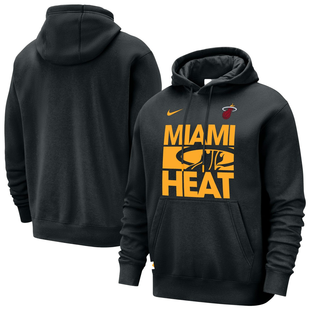 Miami Heat Courtside Club Pullover Hoodie - Black | Nike discount
