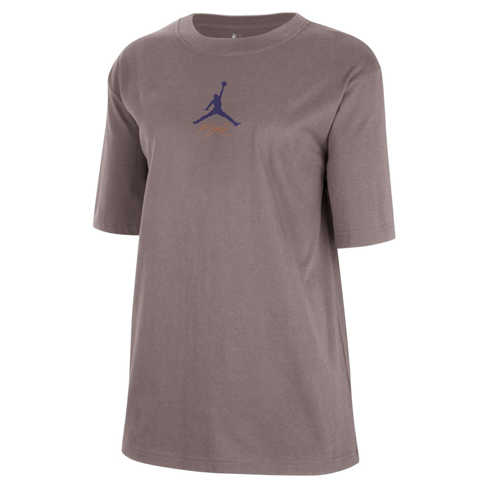 Phoenix Suns Jordan Brand Women's Courtside Statement Edition Boyfriend T-Shirt - Charcoal discount