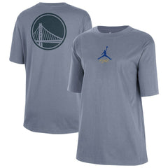 Golden State Warriors Jordan Brand Women's Courtside Statement Edition Boyfriend T-Shirt sale - Ash on sale