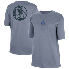 Dallas Mavericks Jordan Brand Women's Courtside Statement Edition Boyfriend T-Shirt sale - Ash cheap