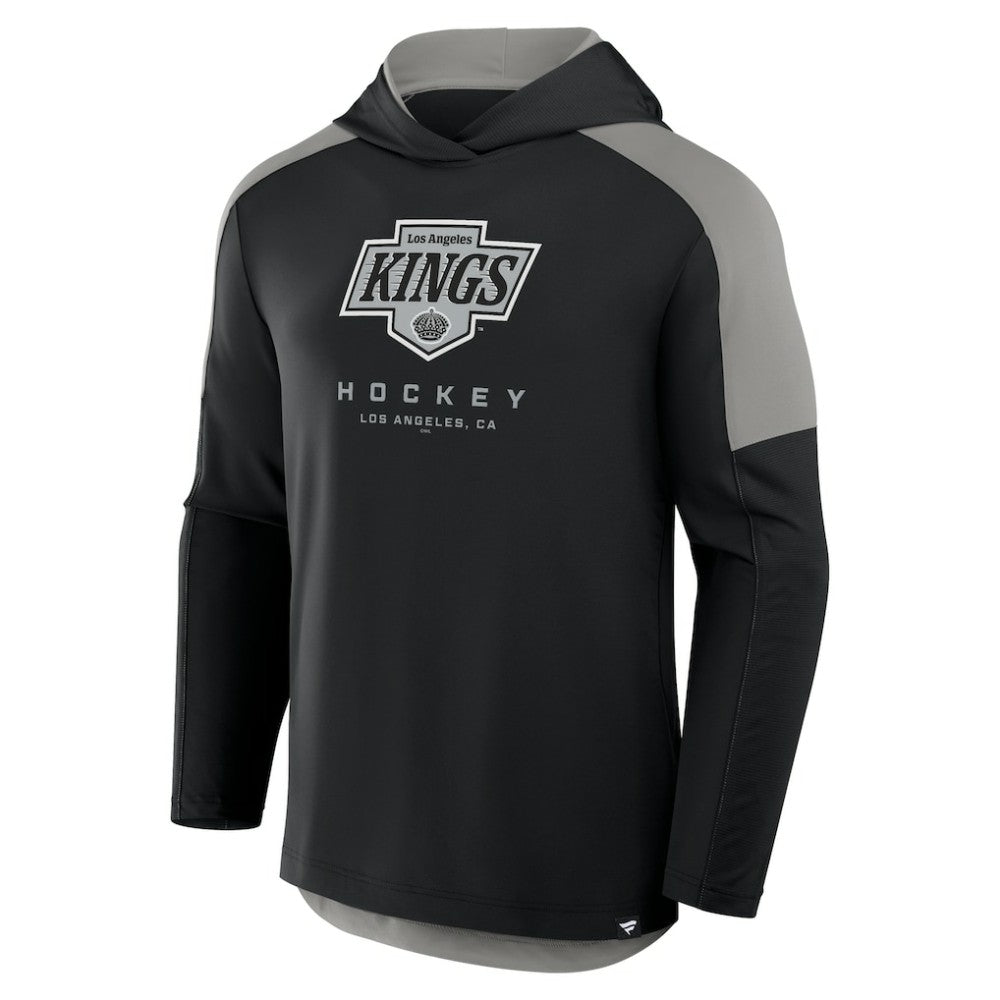 Los Angeles Kings Fanatics Meta Game Transitional Pullover Hoodie Black