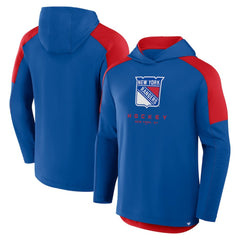 New York Rangers Fanatics Meta Game Transitional Pullover Hoodie Blue