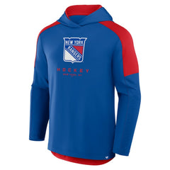 New York Rangers Fanatics Meta Game Transitional Pullover Hoodie Blue