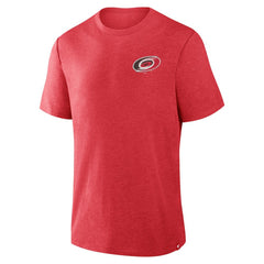 Carolina Hurricanes Fanatics Fan Lanes Tri-Blend T-Shirt Heather Red