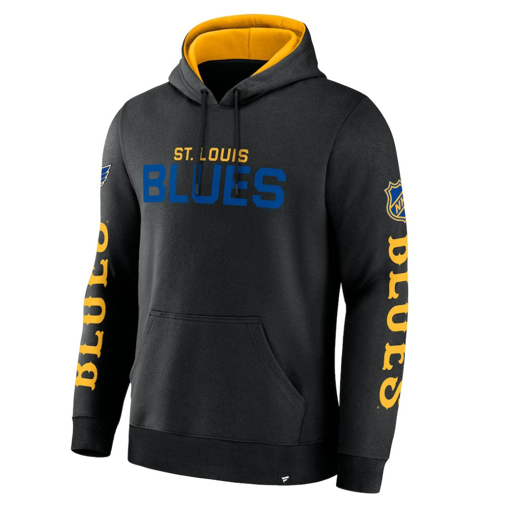 St. Louis Blues Fanatics Big City Legacy Fleece Pullover Hoodie Black
