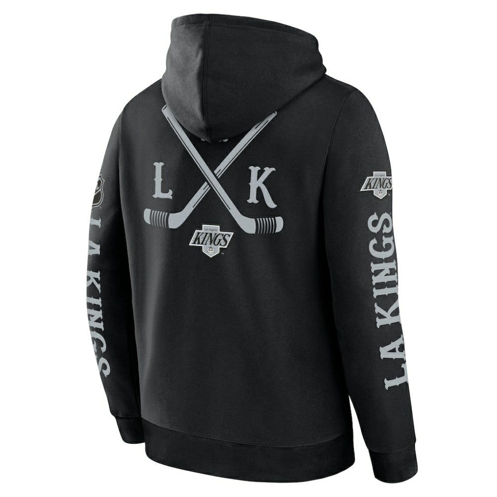 Los Angeles Kings Fanatics Big City Legacy Fleece Pullover Hoodie Black