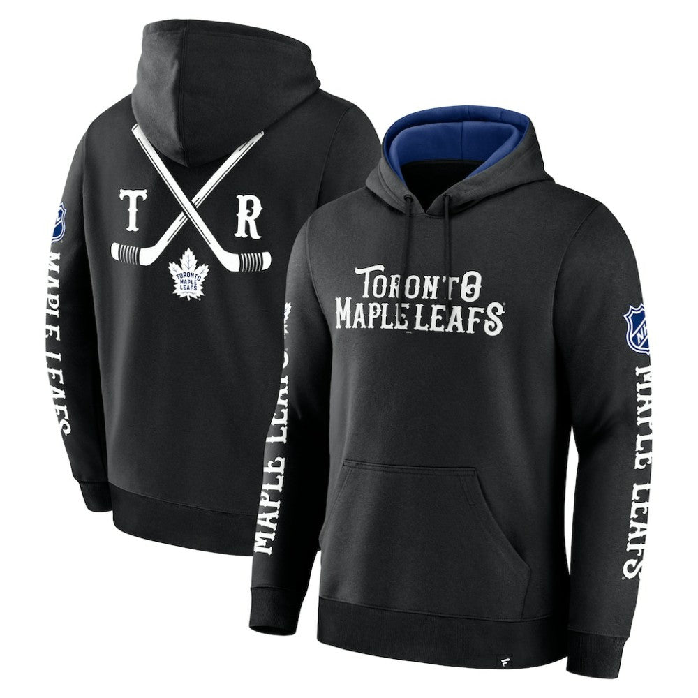 Toronto Maple Leafs Fanatics Big City Legacy Fleece Pullover Hoodie Black