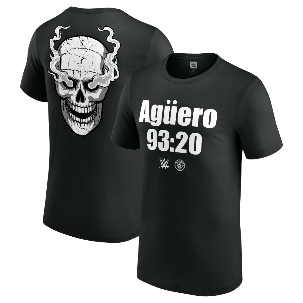 "Stone Cold" Steve Austin WWE x Manchester City Aguero 93:20 T-Shirt - Black shop