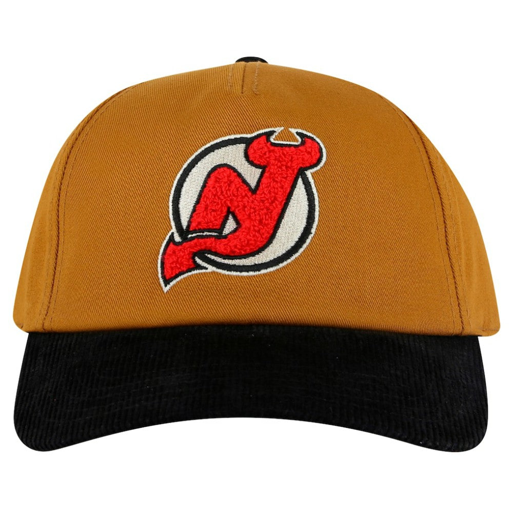 New Jersey Devils American Needle Burnett Adjustable Hat Tan/Black