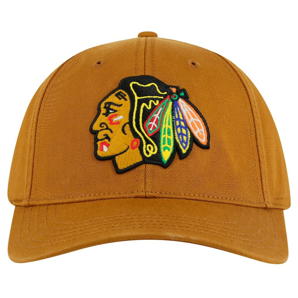 Chicago Blackhawks American Needle Hepcat Washed Twill Adjustable Hat Tan