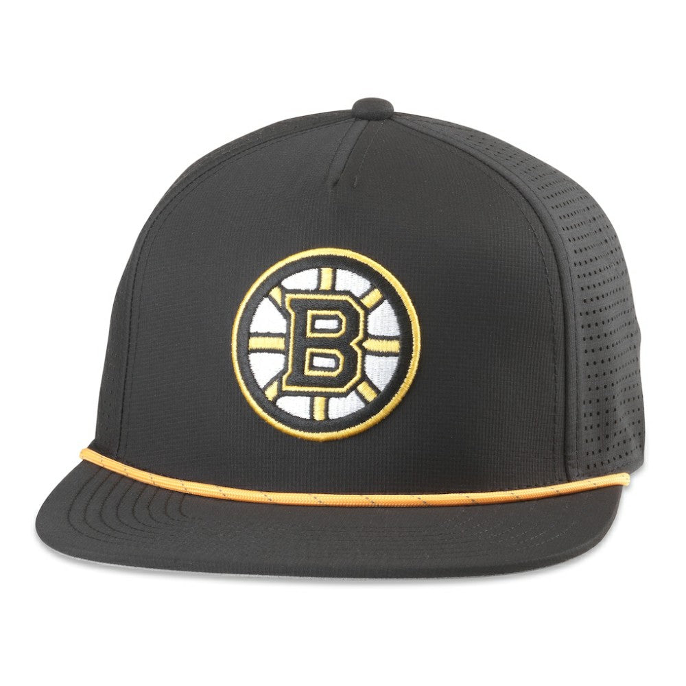 Boston Bruins American Needle Buxton Pro Tech Adjustable Hat Black
