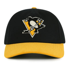 Pittsburgh Penguins American Needle Burnett Adjustable Hat Black/Gold
