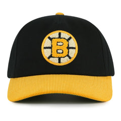 Boston Bruins American Needle Burnett Adjustable Hat Black/Gold